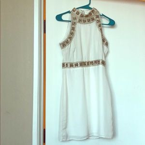 Chiffon beaded mini dress 😇